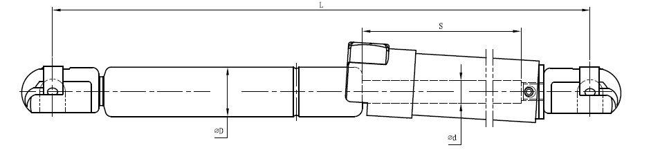 Safety Locking Gas Spring